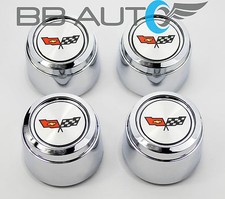1982 CHEVROLET CORVETTE PACE CAR WHEEL HUB CENTER CAPS SET NEW 1973-1982 picture