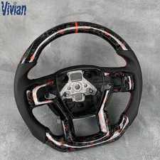 Forged Real Carbon Fiber Leather Steering Wheel for Ford Raptor F150 15-20 picture