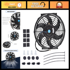 7 Inch Slim Electric Radiator Cooling Fan 12V 80W High Performance with Mounting picture