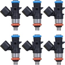 1 Set of 6 Fuel Injectors For Chrysler Dodge Ram Jeep 3.6L 5184085AC 0280158233 picture