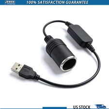 1.20Ft USB to 12V Cigarette Lighter Adapter Car Recorder, GPS, Dash Camera picture