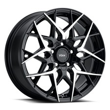 BLEM WHEEL - VOXX Paso 17X7.5 5X110/5X115 ET40 Gloss Black w/ Machined Face picture