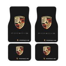 4 Piece Porsche Car Front & Rear Floor Mat Set Non-Slip Carpet Mats picture