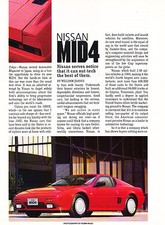 1986 Nissan Mid4 Concept Original Car Review Print Article J343 picture