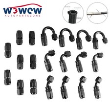 10-20PCS 4AN 6AN 8AN 10AN 12AN Swivel Fuel Oil Gas Hose End Fitting Adapter Kit picture