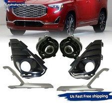 6PCS/Set Bumper Fog Light Lamp w/Bezel Frame Chrome Trim For GMC Terrain 18-2021 picture