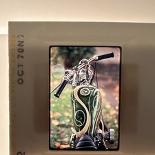 Vintage 35 MM Slide Custom Chopper Motorcycle picture