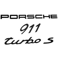 New Porsche 911 Turbo S Letter Rear Trunk Badges Emblem  Porsche 911 Matte Black picture