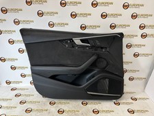 2018-2021 Audi S4 B9 SEDAN Front Left Door Panel BLACK LEATHER / ALCANTARA OEM picture