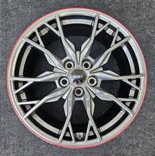 Chevrolet Corvette C8 Wheel 40th Anniversary Charcoal Red Stripe Forged OEM Rim picture