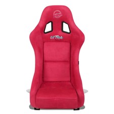 NRG Innovations NRG-FRP-303RD-ULTRA Bucket Racing Seat Vegan Suede Medium Red picture