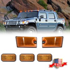 Amber Lens Front Top Roof Cab Marker Light Housing For Hummer H2 / SUT 2003-2009 picture