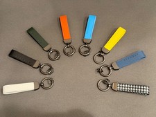 Porsche KeyChain Key Fob 911 Cayenne718 Panamera Leather Keyring picture