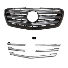 7 Pcs Front Grill Facelifts Metal and Chrome Moldings Mercedes Sprinter 2014-017 picture