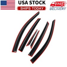 6pc Window Visors Set for Honda Accord 2023-2024 Easy Install Durable Material picture