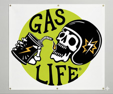 Gas Life® Signal Banner - Hot Rat Street Rod Resto Mod Classic Tuner Car Art NEW picture