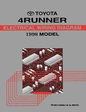 1998 Toyota 4Runner Wiring Diagrams Schematics Layout Factory OEM picture