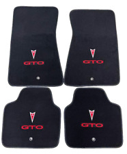 NEW Carpet Floor Mats 2004 - 2006 PONTIAC GTO Embroidered Double Logo on All 4 picture