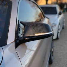 REAL CARBON FIBER M STYLE MIRROR CAPS FOR BMW F30 F32 F33 F20 F22 F23 F36 F87 M2 picture