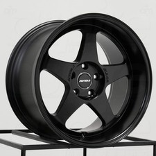 One 18x10.5 AVID1 AV42 5x114.3 22 Matte Black Wheel Rim 73.1 picture
