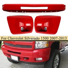 For 2007-13 Chevy Silverado 1500 Front Bumper Face Bar + Bumper Ends Victory Red picture