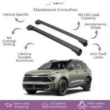 ERKUL Roof Rack Cross Bars Fits Kia Sportage 2023-2026 Fits Raised Rails Black picture