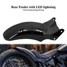 Rear Fender W/ LED Light Fit For Harley 2018 up Softail Fat Boy FLFB Short Mug picture