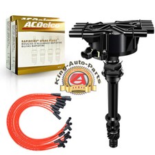 GM01 Distributor & AcDelco Spark Plugs & Wires for 96-02 GMC Cadillac Chevy 5.7L picture