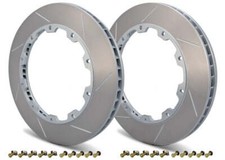 GiroDisc Slotted Rear Rings Fits 14-19 Chevrolet Corvette Z06 Grand Sport C7 picture
