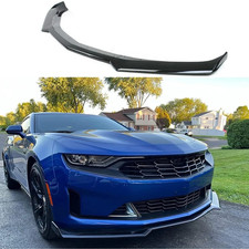 Fits 16-24 Chevy Camaro 2DR 1LE Style ABS Front Bumper Lip Splitter Gloss Black picture
