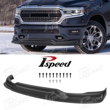 For 2019-2024 Dodge Ram 1500 Truck Matte Black PP Front Bumper Lip Splitter picture