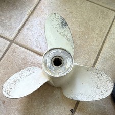 Boat Prop 3 Blade Chopper Style Aluminum Small shaft picture