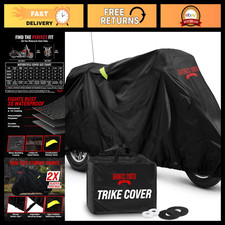 Heavy Duty Waterproof Motorcycle Trike Cover for Outdoor Storage - Fits Tri Glid picture