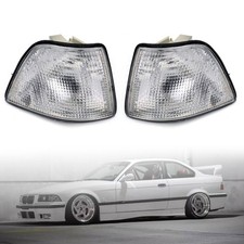 For 1992-1998 97 BMW E36 3-Series 4Dr Sedan/Hatchback Euro Corner Lights - Clear picture