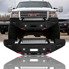 Vijay For 2011-2014 GMC Sierra 2500/3500 Front Bumper With Winch Plate&LED Light picture