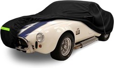 Black Waterproof Car Cover for 1962-1967 AC Shelby Cobra 289 427 with Zipper & L picture