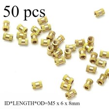 M5 Brass Thread Inserts Nuts Knurl Nut Copper Insert With Plastic picture