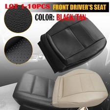 1-10X Black/Tan Fit 08-14 Mercedes Benz C200 C300 C350 Driver Bottom Seat Cover picture