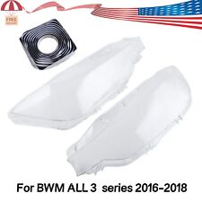 LED Headlight Headlamp Lens Cover + Glue Fit BMW F30 F31 2016 2017 2018 3 Series picture