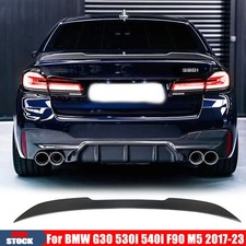 DRY Carbon Fiber Trunk Spoiler Wing For 17-23 Bmw G30 530i 540i F90 M5 CS Style picture