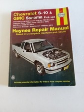 Haynes Repair Manual Chevrolet S-10 & GMC Sonoma Pick-Up Truck 1994-2001 picture