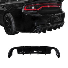 Gloss Black Fit For Dodge Charger 15-18 RT 15-23 SXT Rear Bumper Lip Diffuser picture