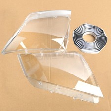 Brand NEW Pair For Cadillac CTS 2008-2013 Clear Headlight Lens Cover+Glue picture