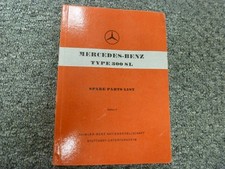 1961-1963 Mercedes Benz 300SL Gullwing Original Parts Catalog Manual picture