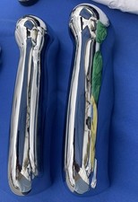 1949/1950 Chevrolet  Deluxe Styleline Rear Bumper Guards Triple Plated picture