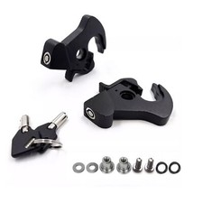 Flat Black Luggage Rack H-D Detachable Locking Latch Kit w/ Nut Set For Touring picture