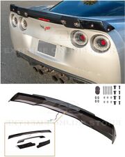 For 05-13 Corvette C6 | C6.5 GLOSSY BLACK Rear Spoiler Smoke Tinted Wickerbill picture