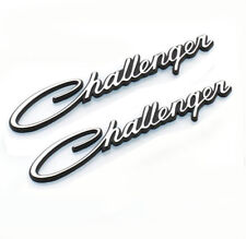 2x Chrome Challenger Emblems badge Decal Replacement for Chrysler Genuine Parts picture