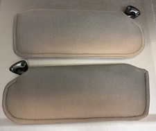 1993-2002 FIREBIRD CAMARO SUN VISORS Pair W/Brackets No MIRROR Charcoal Photos- picture
