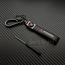 Mitsubishi Genuine Leather Keychain US Seller  picture